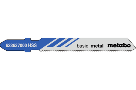 5 lames de scie sauteuse « basic metal » 51/ 1,2 mm - METABO - 623637000