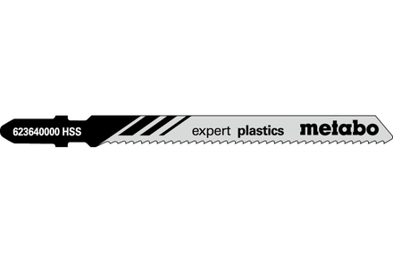 5 lames de scie sauteuse « expert plastics » 74/2,0mm - METABO - 623640000
