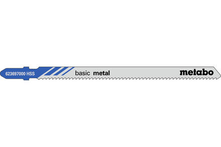 5 lames de scie sauteuse « basic metal » 106/2,0 mm - METABO - 623697000