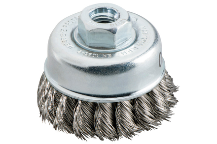 Brosse-boisseau 65x0,35 mm/ M 14, acier, torsadé - METABO - 623796700