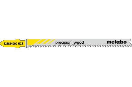 5 lames de scie sauteuse « precision wood » 91 2,2 mm - METABO - 623834000