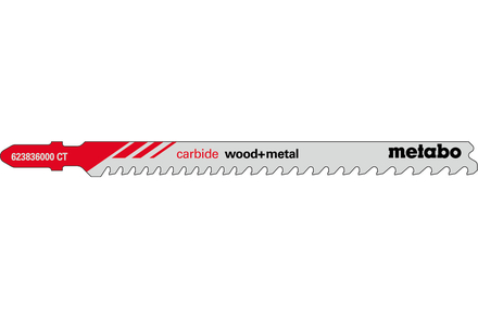 3 lames de scie sauteuse « carbide wood + metal » 108/3,5-5mm - METABO - 623836000