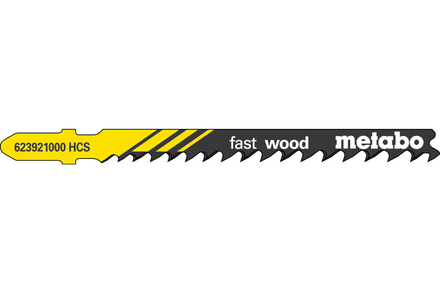 5 lames de scie sauteuse « fast wood » /progr. - METABO - 623921000