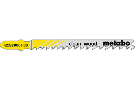 5 lames de scie sauteuse « clean wood » 74 mm/progr. - METABO - 623923000