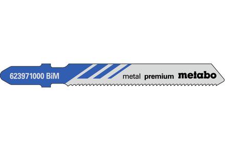 5 lames de scie sauteuse « metal premium » 51/ 1,2 mm - METABO - 623971000