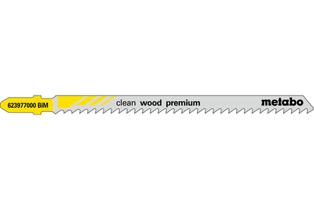 5 lames de scie sauteuse « clean wood premium » 105/ 3,0 mm - METABO - 623977000
