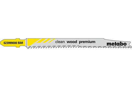 5 lames de scie sauteuse « clean wood premium » 93/ 2,2 mm - METABO - 623999000