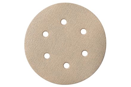 25 feuilles abrasives auto-agrippantes 150 mm, P 100, peinture, SXE - METABO - 624031000
