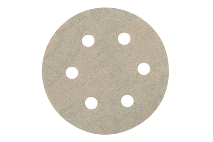25 feuilles abrasives auto-agrippantes 80 mm, P 60, peinture, SXE - METABO - 624082000