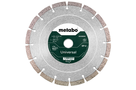 Meule de tronçonnage diamantée - SP - U, 230x22,23mm / B - METABO - 624298000