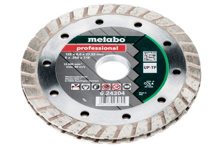 Meule de fraisage diamantée, 125x6x22,23 mm, « professional », « UP-TP » - METABO - 624304000