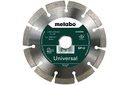 Meule de tronçonnage diamantée - SP - U, 150x22,23 mm - METABO - 624308000
