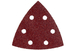 25 feuilles abrasives auto-agrippantes 93 x 93 mm, P 80, B+M, pour ponceuse à patin triangulaire - METABO - 624982000