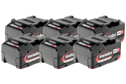 Set de 6 x batteries Li-Power 18 V - 4.0 Ah - METABO - 625151000