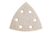 25 feuilles abrasives auto-agrippantes 93 x 93 mm, P 60, peinture, pour ponceuse à patin triangulaire - METABO - 625682000