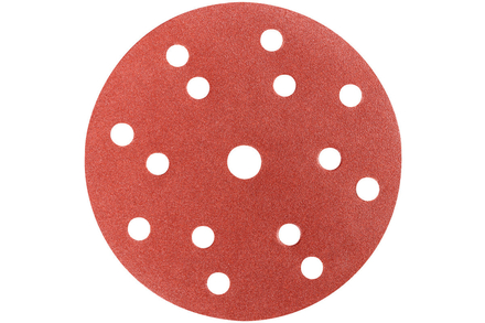 50 feuilles abrasives auto-agrippantes 150 mm, P240, B + M, « multi-hole » - METABO - 626680000