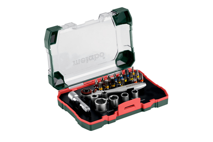 Coffret d'embouts et de cliquets SP, 26 pièces - METABO - 626701000