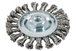 Brosse circulaire 115x0,5x10 mm / M 14, acier, torsadé - METABO - 626778000