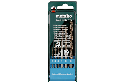 Coffret de forets HSS-Co 6 pièces - METABO - 627119000