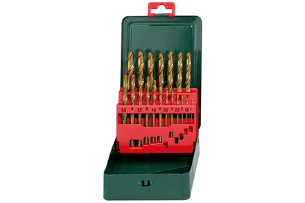 Coffret de forets HSS-TIN SP, 19 pièces - METABO - 627156000