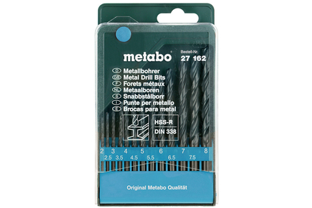 Coffret de forets HSS-R, 13 pièces - METABO - 627162000