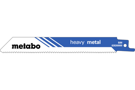 5 lames de scie sabre « heavy metal » 150 x 1,25 mm - METABO - 628260000