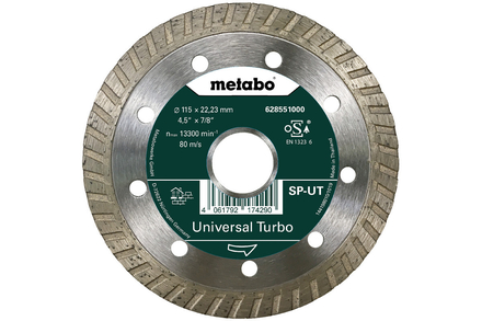 Meule de tronçonnage diamantée SP - UT, 115x22,23 mm - METABO - 628551000