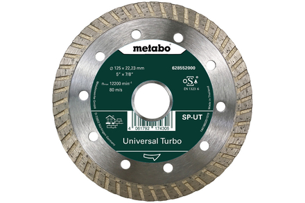 Meule de tronçonnage diamantée SP - UT, 125x22,23 mm - METABO - 628552000