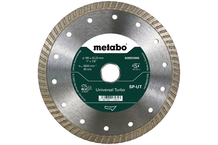 Meule de tronçonnage diamantée SP - UT, 180x22,23 mm - METABO - 628553000