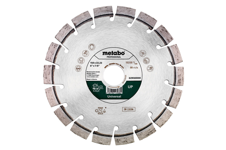 Meule de tronçonnage diamantée 150x22,23mm, « UP », Universal « professional » - METABO - 628560000