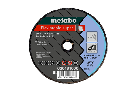 Flexiarapid Super 50 x 2,0 x 6,0 Inox - METABO - 630192000