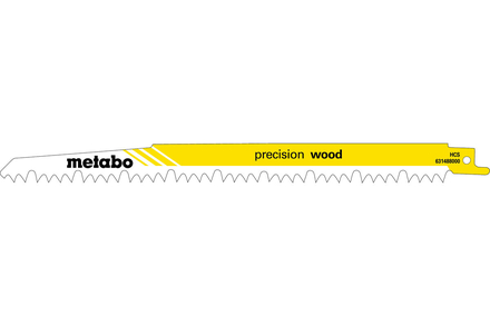 5 lames de scie sabre « precision wood » 240 x 1,5 mm - METABO - 631488000