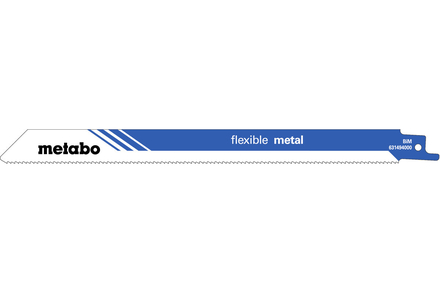 5 lames de scie sabre « flexible metal » 225 x 0,9 mm - METABO - 631494000