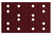 Feuilles abrasives auto-agrippantes 80 x 133 mm, P 40, 16 trous, à fixation auto-agrippante SRA - METABO - 635190000