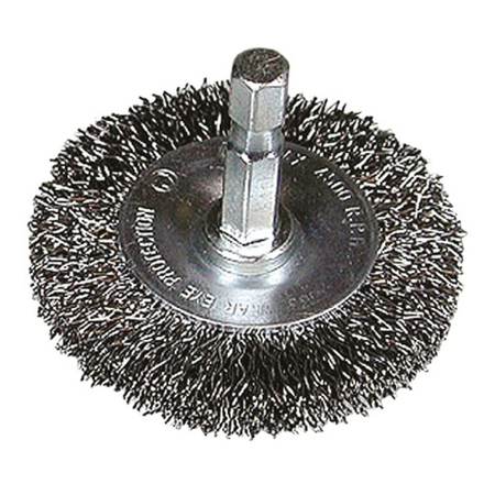 Brosse circulaire 75X0.3 avec queue 1/4
