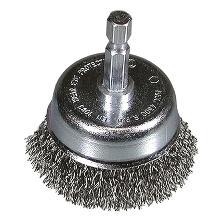 Brosse boisseau 70x0.3 avec queue 1/4