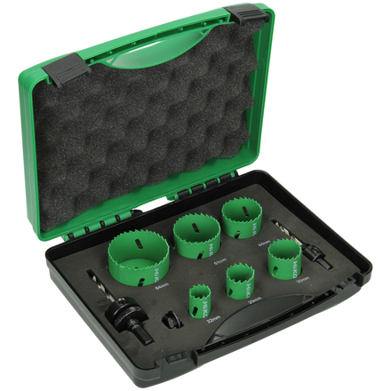 Cassete de scies trépans bimétal électricien - Lot de 9 - HIKOKI - 752172