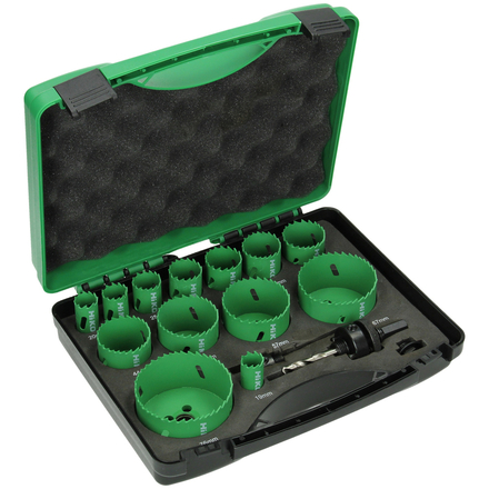 Cassete de scies trépans bimétal combiné - Lot de 16 - HIKOKI - 752174