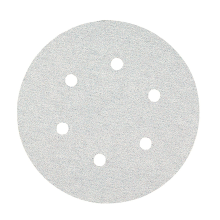 Disque abrasif Ø150 G60 blanc velcro - Lot de 10 - HIKOKI - 753142