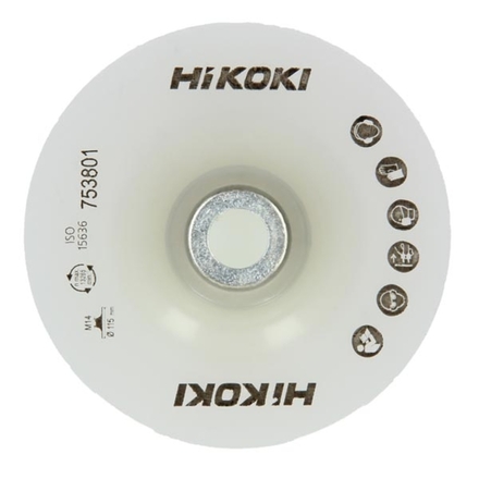 Plateau de support de dureté moyenne 125 mm - HIKOKI - 753802
