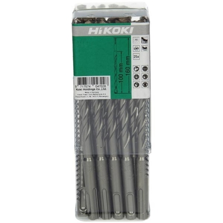 Mèche SDS+ FCH 10x265 mm - Lot de 25 - HIKOKI - 783364