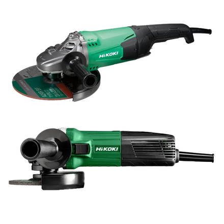 Set de meuleuse d'angle G13STA 230V - 125mm & G23ST 230V - 230mm avec disque diamanté - HIKOKI - KG23SAYBZ