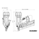 Cloueur 90mm 21°- 18v Li-ion Brushless - tête ronde bande plastique - sans batterie ni chargeur - HIKOKI - NR1890DRAW9Z