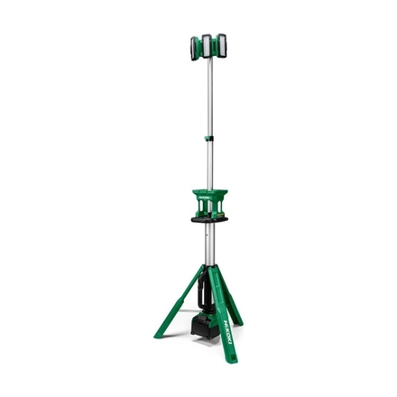 LAMPE DE CHANTIER 230V ou 18V - MV - 4,000lm - IP55 - SUR TRÉPIED 1,06-2,15M - EXCLUSIVE (sans chargeur ni batteries) - HIKOKI - UB18DGW4Z