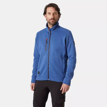 Veste polaire en tricot Kensington bleu pierre - HELLY HANSEN - 72250_558