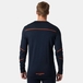 T-shirt à col rond HH LIFA Merino marine/orange foncé - HELLY HANSEN - 75106_592