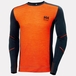 T-shirt à col rond HH LIFA Merino marine/orange foncé - HELLY HANSEN - 75106_592