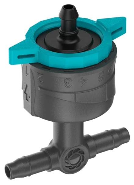 Goutteur en ligne réglable et régulateur de pression 1 - 8 l/h - GARDENA - 13314-20