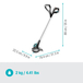 Coupe-bordures SmallCut 23/18V P4A- sans chargeur ni batterie - GARDENA - 14702-55
