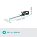 Taille-haies EasyCut 40/18V P4A - Kit prêt à l'emploi - GARDENA - 14733-20